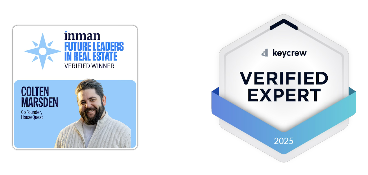 HouseQuest industry recognition: Inman Future Leaders and Keycrew Verified Expert